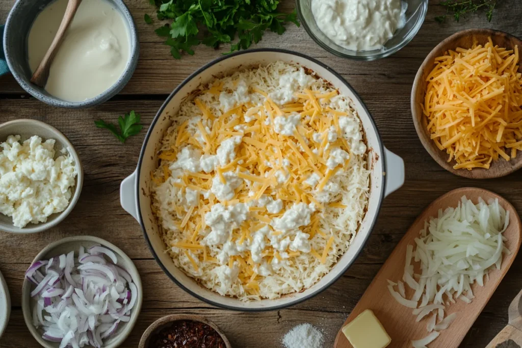 Ingredients for delicious frozen hash brown casserole, Do I Have to Thaw Frozen Hash Browns for Casserole?
