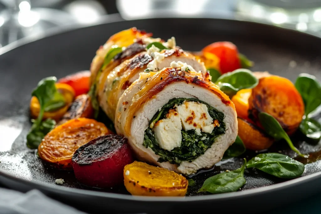 Chicken Ballotine presentation